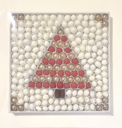 Albero di Natale rosso e oro