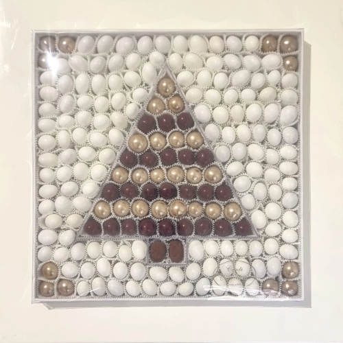 Albero di Natale bordeaux e oro